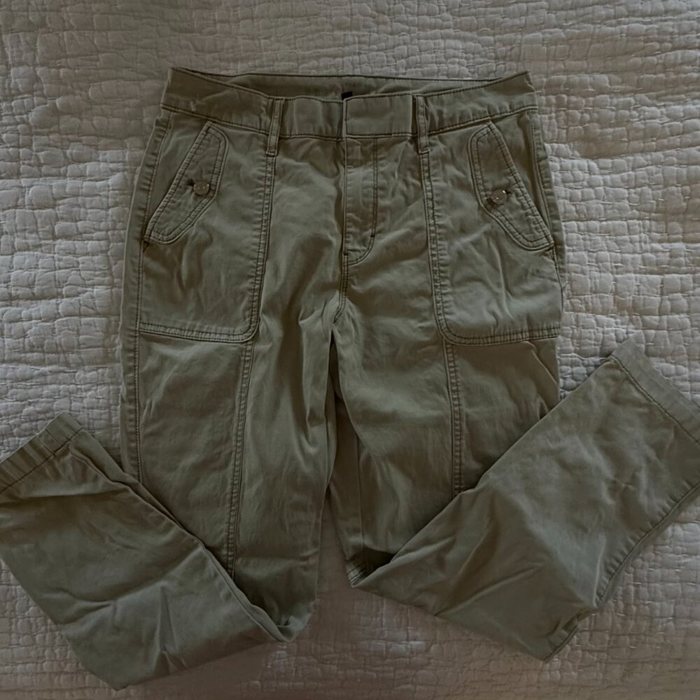 White House Black Market Pret A Jet Slim Pants Women's 6 Khaki